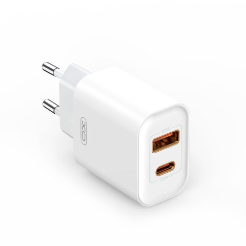 XO ładowarka sieciowa CE12 PD QC 3.0 20W BIAŁA + KABEL USB-C/LIGHTNING