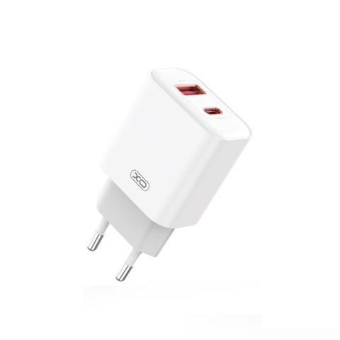 XO ładowarka sieciowa CE12 PD QC 3.0 20W BIAŁA + KABEL USB-C/LIGHTNING