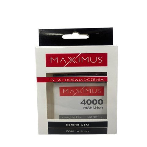 Bateria MAXXIMUS XIAOMI REDMI NOTE 7 4000 mAh, BN4A