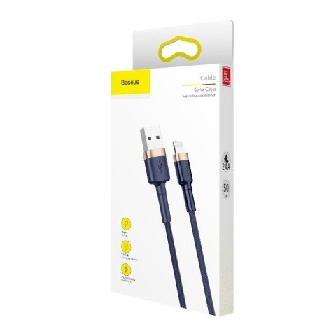 KABEL BASEUS CAFULE USB/LIGHTNING 2.4A 1M GOLD/NAVY