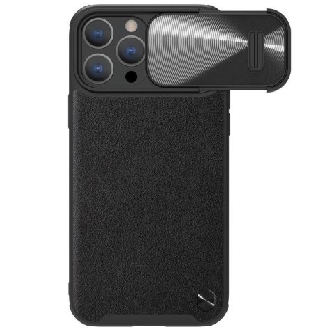 NILLKIN CAMSHIELD LEATHER S IPHONE 14 PRO, BLACK / CZARNY