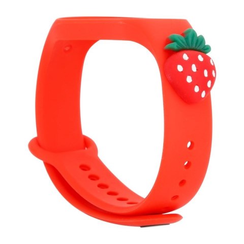 Opaska dziecięca Smart Band M5/M6/M7 RED STRAWBERRY / CZERWONA TRUSKAWKA