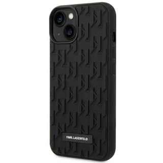 KARL LAGERFELD IPHONE 14 PLUS 3D BLACK MONOGRAM PATTERN KLHCP14MRUPKLPK