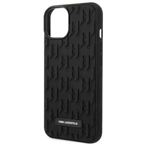 KARL LAGERFELD IPHONE 14 PLUS 3D BLACK MONOGRAM PATTERN KLHCP14MRUPKLPK