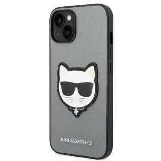 KARL LAGERFELD IPHONE 14 PLUS CHOUPETTE HEAD PATCH KLHCP14MSAPCHG SILVER