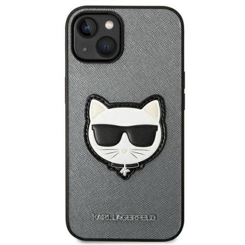 KARL LAGERFELD IPHONE 14 PLUS CHOUPETTE HEAD PATCH KLHCP14MSAPCHG SILVER