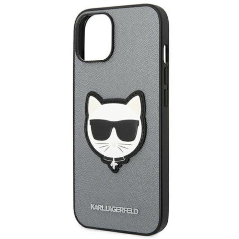 KARL LAGERFELD IPHONE 14 PLUS CHOUPETTE HEAD PATCH KLHCP14MSAPCHG SILVER