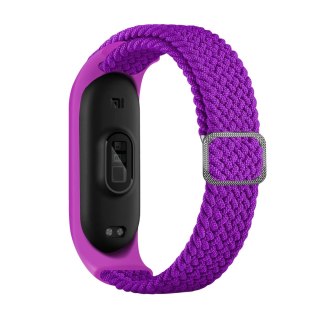 Opaska pleciona Smart Band M3/M4/M5/M6 PURPLE / FIOLETOWY