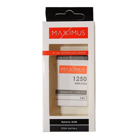 Bateria MAXXIMUS NOKIA 6100 1250mAh Li-Ion BL-4C