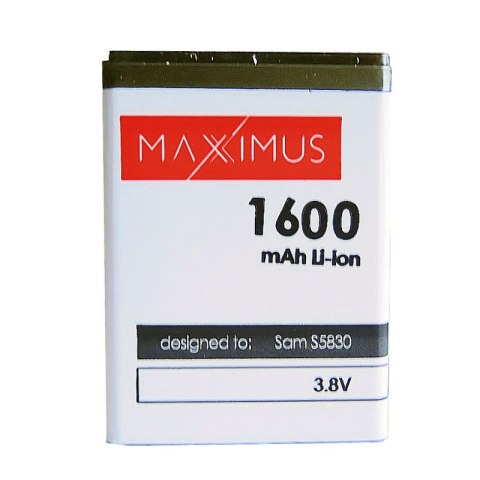 Bateria MAXXIMUS Samsung s5830 ACE 1600 mAh EB494358VU