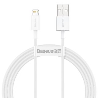 KABEL BASEUS SUPERIOR USB-LIGHTNING 2.4A 1.5M BIAŁY/WHITE