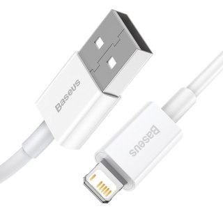 KABEL BASEUS SUPERIOR USB-LIGHTNING 2.4A 1.5M BIAŁY/WHITE