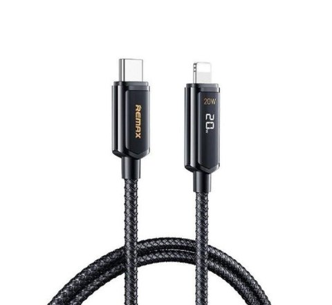 KABEL REMAX DISPLAY REMINE SERIES 20W RC-128i USB-C/LIGHTNING CZARNY/BLACK