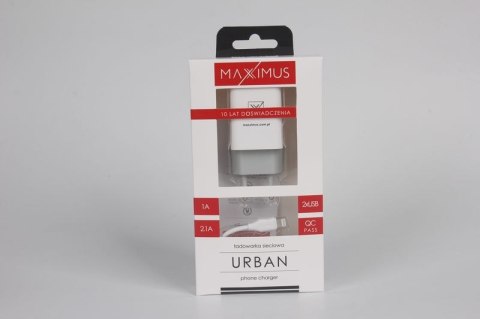 Ładowarka sieciowa Maxximus Urban 2.1A Lightning, 2xUSB