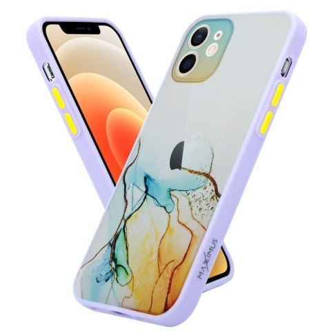 MX AQUARELLE IPHONE XS MAX ŻÓŁTO-NIEBIESKI / YELLOW-NAVY