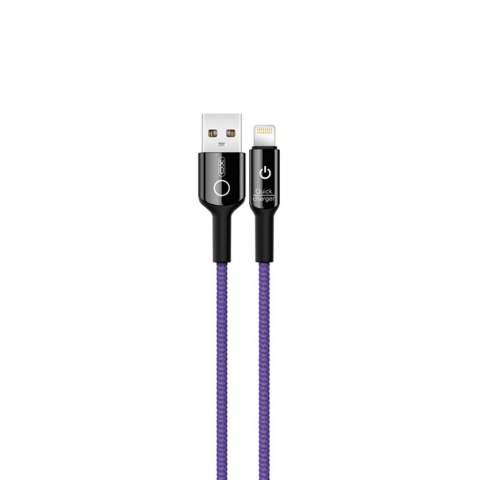 XO Kabel NB102 USB/8-pin 2,4A 1m fioletowy