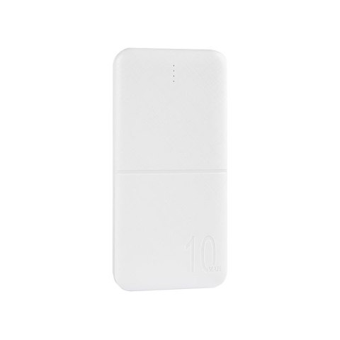 POWERBANK MX COCO 10 000 mAh, 2xUSB, 10W Li-Po, WHITE / BIAŁY, + kabel microUSB