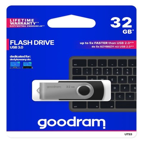 PenDrive 3.0 GOODRAM TWISTER BLUE 32GB BLACK / CZARNY