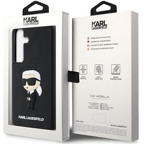 KARL LAGERFELD Samsung S24+ RUBBER IKONIK KLHCS24M3DRKINK BLACK