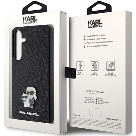 KARL LAGERFELD Samsung S24 SAFFIANO KC PIN KLHCS24SPSAKCMPK BLACK