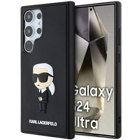 KARL LAGERFELD Samsung S24 ULTRA RUBBER IKONIK KLHCS24L3DRKINK BLACK