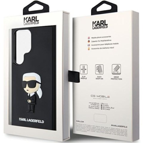 KARL LAGERFELD Samsung S24 ULTRA RUBBER IKONIK KLHCS24L3DRKINK BLACK