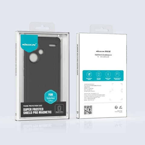 NILLKIN super frosted shield PRO MAGNETIC XIAOMI REDMI NOTE 13 PRO 5G, BLACK / CZARNY