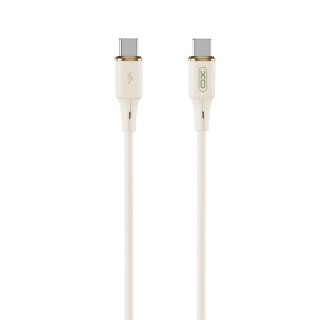 XO KABEL NB-Q261 PD USB-C/USB-C 60W Beżowy 1m