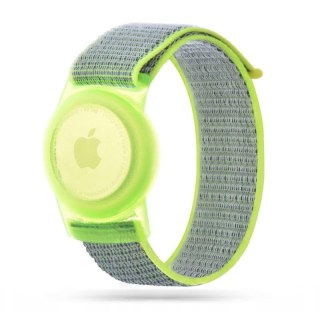 TECH-PROTECT OPASKA NYLON DLA DZIECI DO AIRTAG LIME/LIMONKA