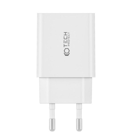 TECH-PROTECT ładowarka sieciowa C35W 2xUSB-C + KABEL USB-C WHITE