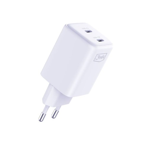 3MK ŁAD SIEC HYPER CHARGER 45W PD+USB Z KABLEM UBS-C/USB-C BIAŁA