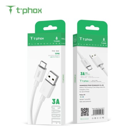 KABEL T-PHOX EXCEED USB-C WHITE 1M