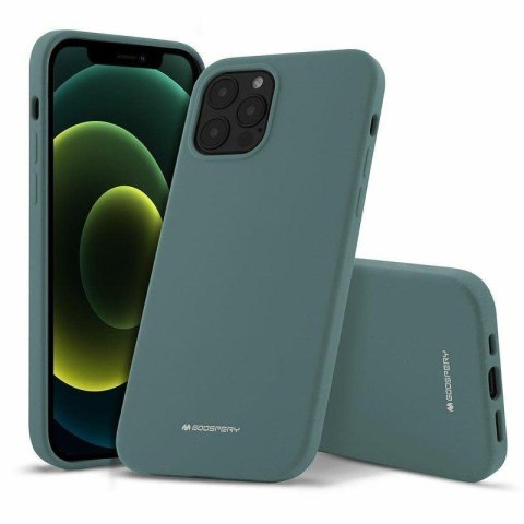 Mercury Silicon Case iPhone 16 (6.1), GREEN / ZIELONY