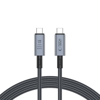 TECH-PROTECT KABEL ULTRABOOST MAX USB 4.0 8K 40GBPS UBS 240W 2M GREY