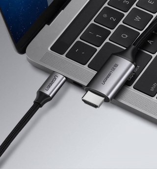 Ugreen kabel przewód HDMI - USB Typ C 4K 60 Hz 1,5 m czarno-szary