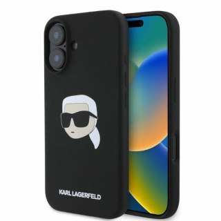 KARL LAGERFELD IPHONE 16 KARL HEAD PRINT MAGSAFE KLHMP16SSKHPPLK BLACK