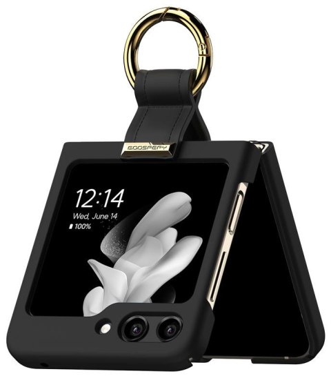 Mercury Gold Ring Case Samsung Z Flip6 BLACK / CZARNY