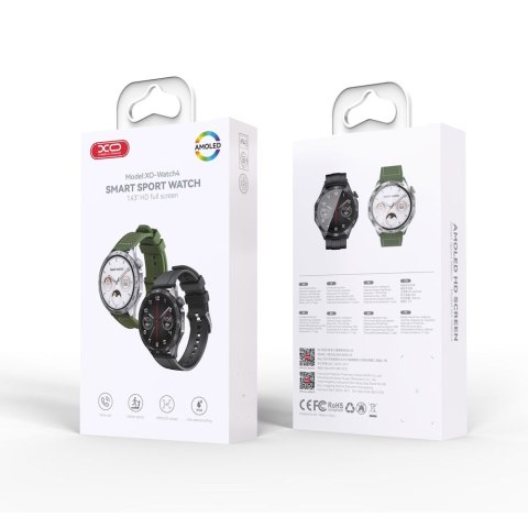 XO SMARTWATCH ZEGAREK WATCH 4 AMOLED czarny