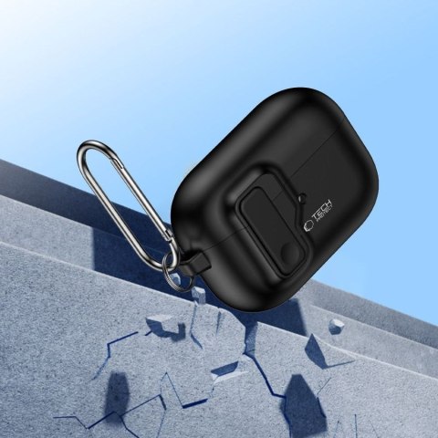 TECH-PROTECT ETUI SLIM HOOK AIRPODS PRO 1/2 BLACK