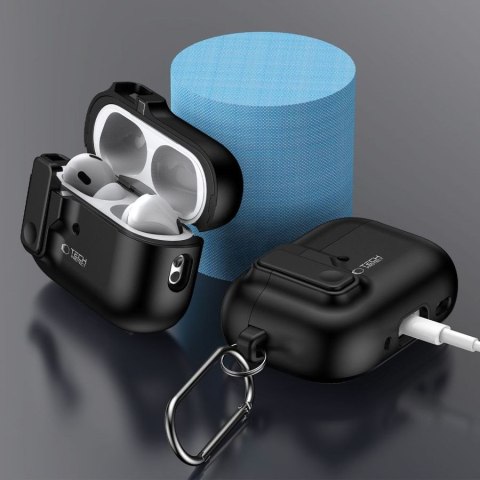 TECH-PROTECT ETUI SLIM HOOK AIRPODS PRO 1/2 BLACK