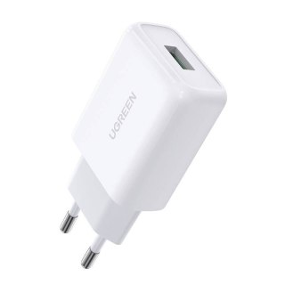 Ugreen CD122 szybka ładowarka Quick Charge 3.0 18W 3A USB biały