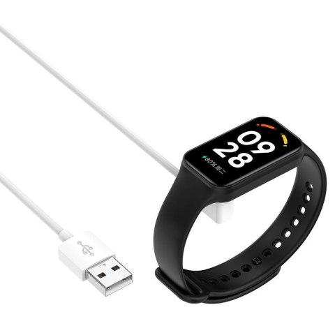 Ładowarka USB Mi Band / Smart Band 9 / 8 / 8 PRO, WHITE / BIAŁY, 100cm