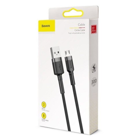 KABEL BASEUS CAFULE USB/MICRO USB 2A 3M BLACK/GREY