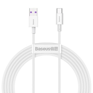 KABEL BASEUS SUPERIOR SERIES USB/USB-C 66W 2M WHITE