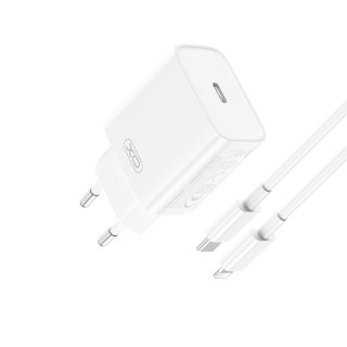 XO ładowarka sieciowa CE15 PD 20W USB-C BIAŁA + KABEL USB-C/LIGHTNING