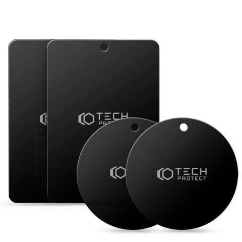 TECH-PROTECT BLASZKI METALPLATE 4-PACK BLACK