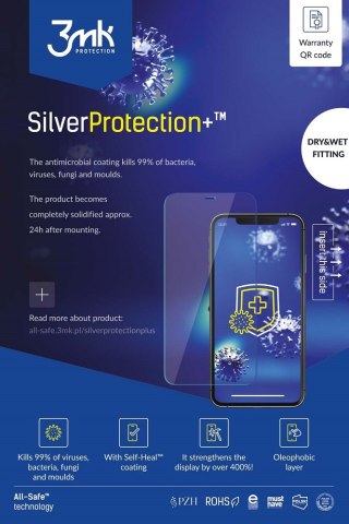 3MK AIO SILVERPROTECTION+ PHONE 5szt DRY-WET