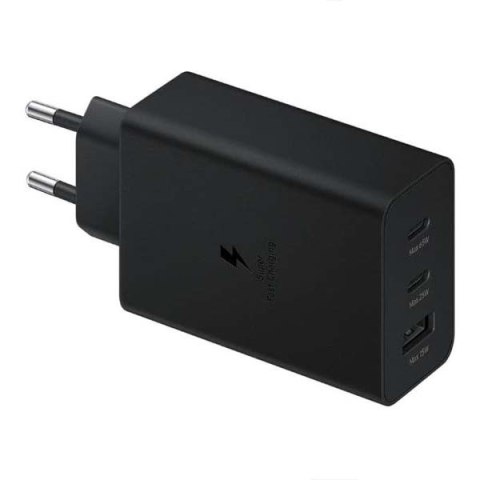 ŁADOWARKA SIECIOWA PD 2xUSB-C 65W 1xUSB CZARNY BULK