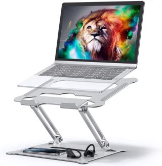 MAXXIMUS FOLD PRO LAPTOP STAND SILVER/SREBRNY, regulowana podstawka