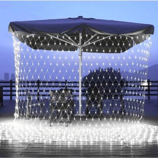 Sieć / Kurtyna Ledowa (144 lampki LED) 2m x 2m, COLD WHITE / ZIMNY BIAŁY